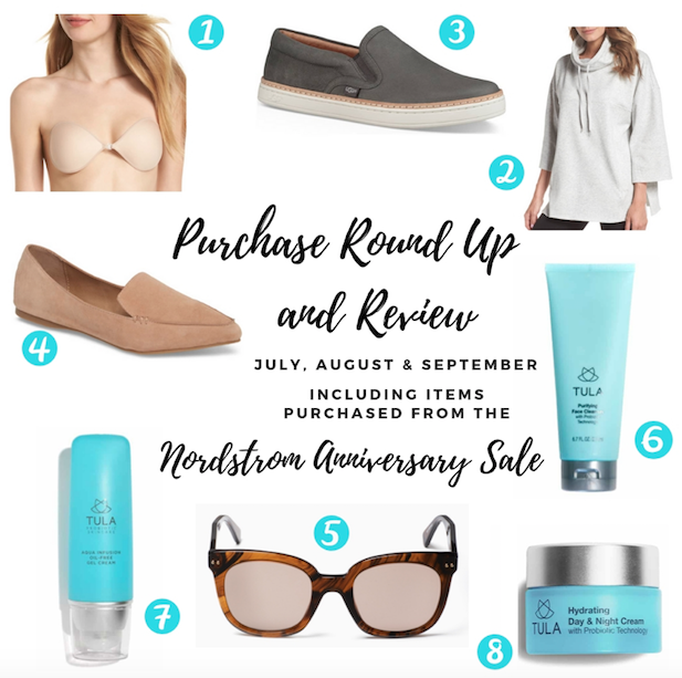 Purchase Round Up & Review – July, August & September